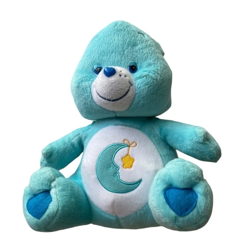 CARE BEARS 12” Blue BEDTIME Bear Plush Stuffed Animal Moon Star Nanco Plush Toy